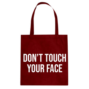 DON'T TOUCH YOUR FACE Cotton Canvas Tote Bag