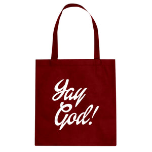 Yay God Cotton Canvas Tote Bag