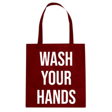 WASH YOUR HANDS Cotton Canvas Tote Bag