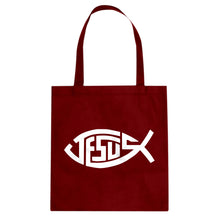 Tote Jesus Fish Canvas Tote Bag