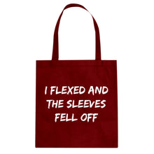 I Flexed and the Sleeves Fell Off Cotton Canvas Tote Bag