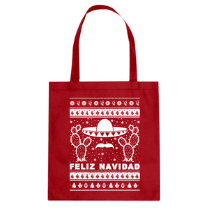 Tote Feliz Navidad Canvas Tote Bag