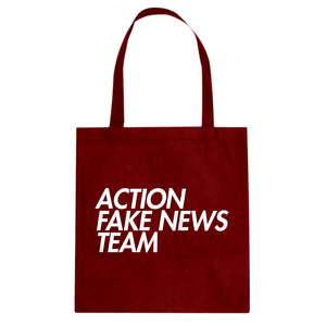Tote Action Fake News Team Canvas Tote Bag