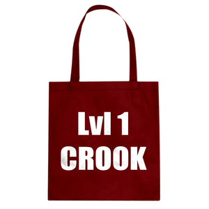 Lvl 1 Crook Cotton Canvas Tote Bag
