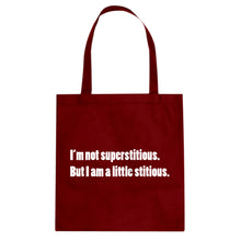 I'm not superstitious Cotton Canvas Tote Bag