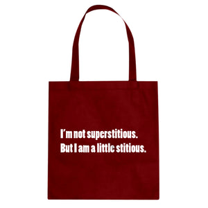 I'm not superstitious Cotton Canvas Tote Bag