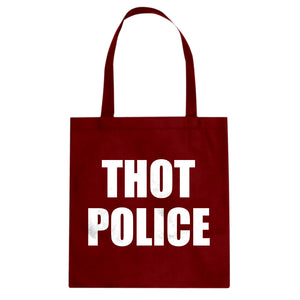 Tote Thot Police Canvas Tote Bag