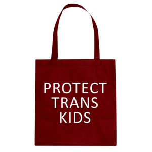 Protect Trans Kids Cotton Canvas Tote Bag