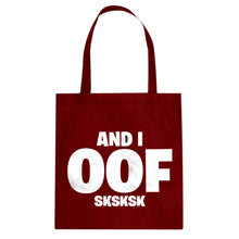 And I OOF Sksksk Cotton Canvas Tote Bag