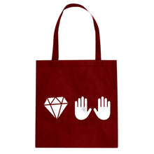 DIAMOND HANDS Cotton Canvas Tote Bag