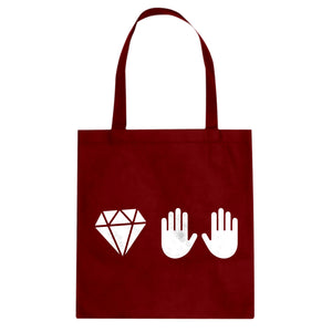 DIAMOND HANDS Cotton Canvas Tote Bag