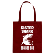 Sister Shark Cotton Canvas Tote Bag