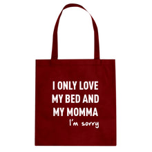 Tote Only Love My Bed Canvas Tote Bag