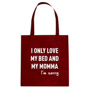 Tote Only Love My Bed Canvas Tote Bag