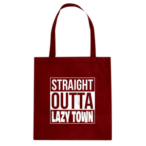 Straight Outta Lazy Town Cotton Canvas Tote Bag