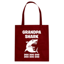 Grandpa Shark Cotton Canvas Tote Bag
