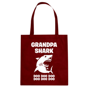 Grandpa Shark Cotton Canvas Tote Bag