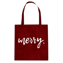 Merry. Cotton Canvas Tote Bag