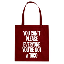 Tote Youre not a Taco Canvas Tote Bag