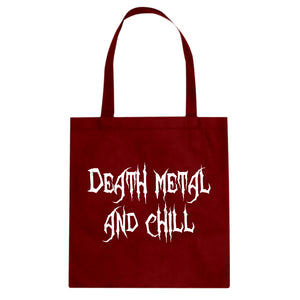 Tote Death Metal and Chill Canvas Tote Bag