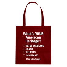 What's Your Heritage? Cotton Canvas Tote Bag