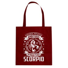 Scorpio Astrology Zodiac Sign Cotton Canvas Tote Bag