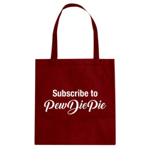 Subscribe to PewDiePie Cotton Canvas Tote Bag
