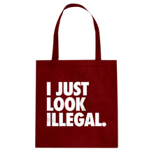 Tote Just Look Illegal Canvas Tote Bag
