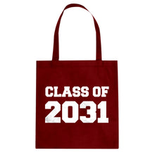 Class of 2031 Cotton Canvas Tote Bag