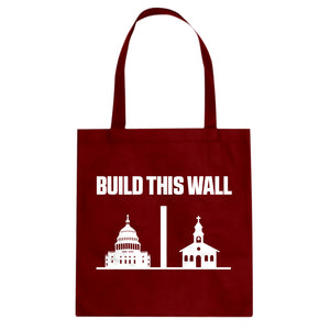 Build This Wall Cotton Canvas Tote Bag