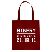 Tote Binary Canvas Tote Bag