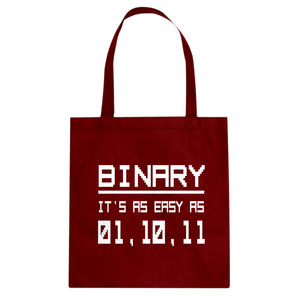 Tote Binary Canvas Tote Bag