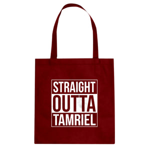 Straight Outta Tamriel Cotton Canvas Tote Bag