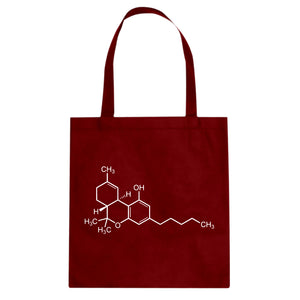 Tote THC Molecule Canvas Tote Bag