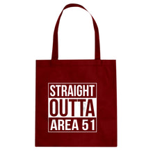 Straight Outta Area 51 Cotton Canvas Tote Bag