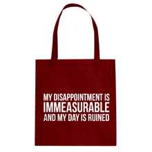 My Disappointment is Immeasurable and my Day is Ruined Cotton Canvas Tote Bag