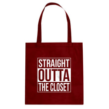 Straight Outta the Closet Cotton Canvas Tote Bag