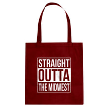Straight Outta the Midwest Cotton Canvas Tote Bag