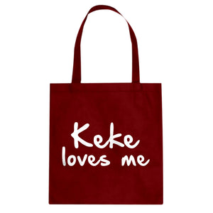 Keke Loves Me Cotton Canvas Tote Bag