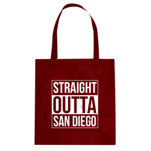 Straight Outta San Diego Cotton Canvas Tote Bag