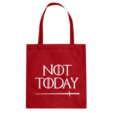 Not Today Cotton Canvas Tote Bag
