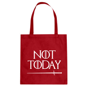 Not Today Cotton Canvas Tote Bag