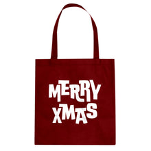Merry Xmas Cotton Canvas Tote Bag