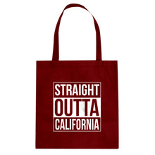Straight Outta California Cotton Canvas Tote Bag