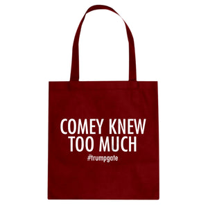 Tote Comey Knew Too Much Canvas Tote Bag