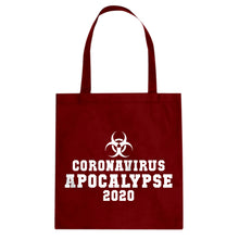 Coronavirus Apocalypse 2020 Cotton Canvas Tote Bag