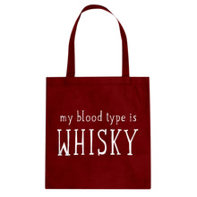 My Blood Type is Whisky Cotton Canvas Tote Bag