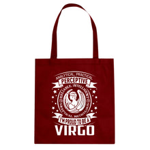 Tote Virgo Astrology Zodiac Sign Canvas Tote Bag