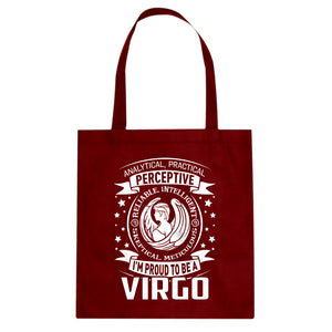 Tote Virgo Astrology Zodiac Sign Canvas Tote Bag