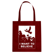 I Want to Believe Kanto Sighting Cotton Canvas Tote Bag